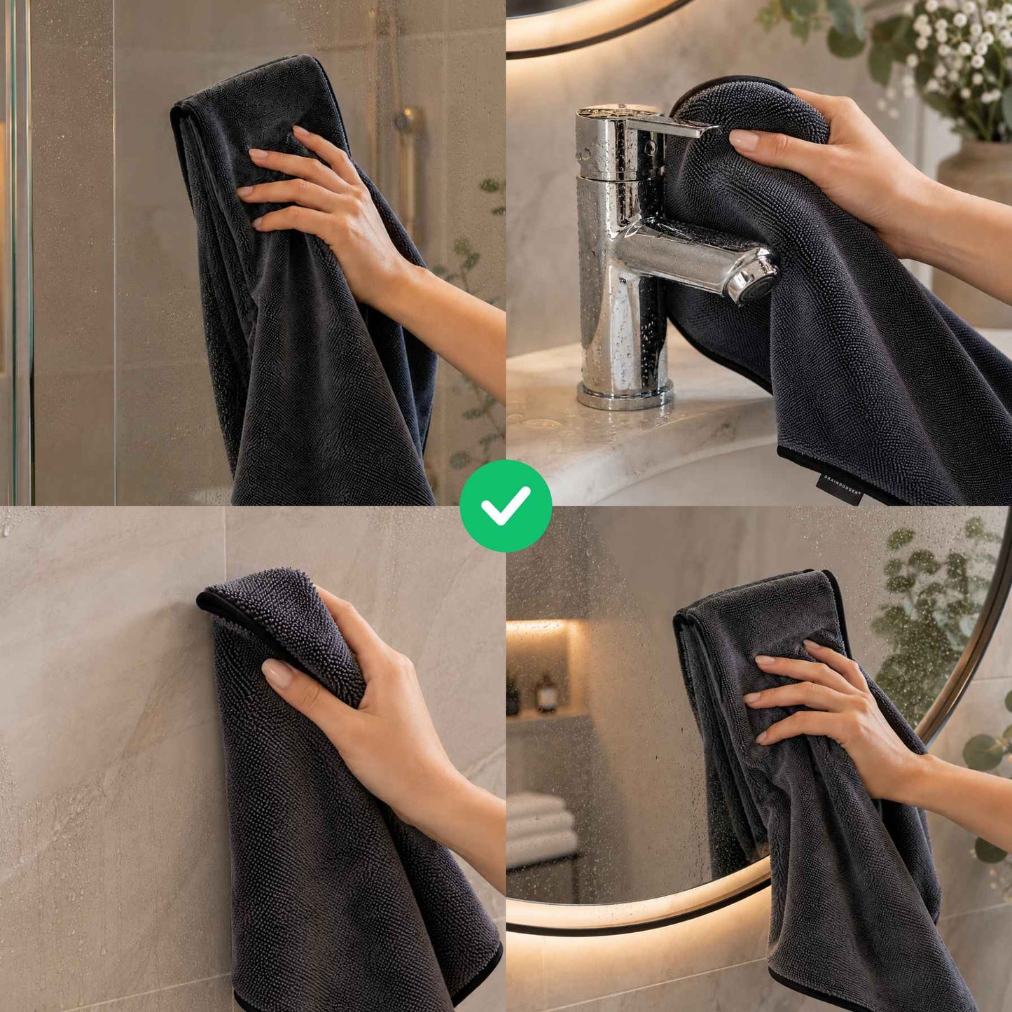 ShowerDry - Trockentuch für das Badezimmer